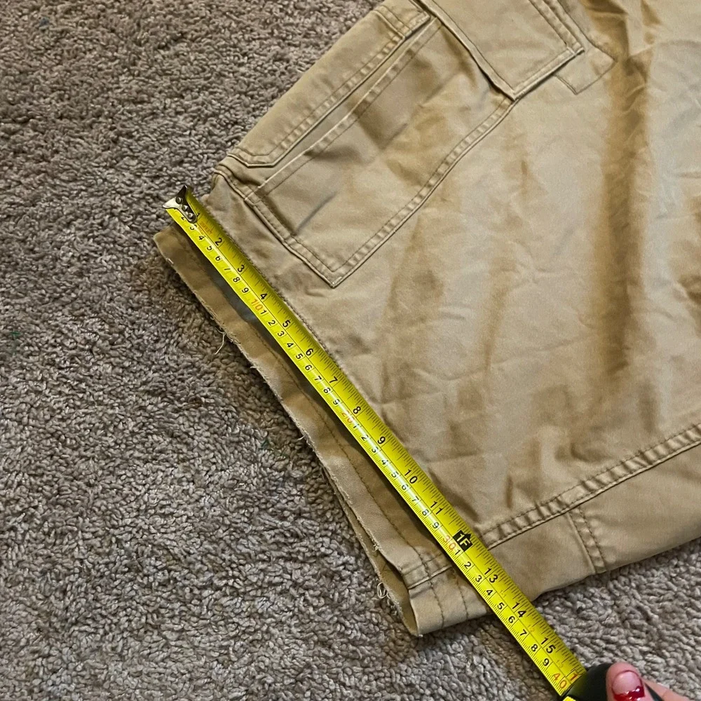 Polo Ralph Lauren Mens Khaki Cargo Shorts Tan Distressed 46B 67-RL-11202